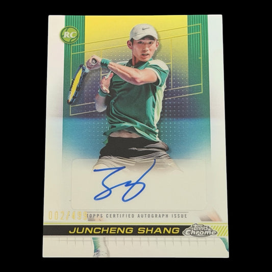 2024 Topps Chrome Juncheng Shang — Refractor Auto /499