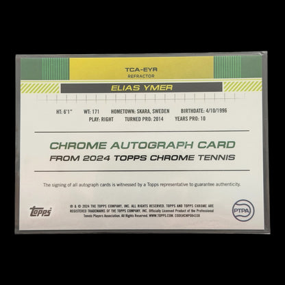 2025 Topps Chrome Elias Ymer — Refractor Auto /499