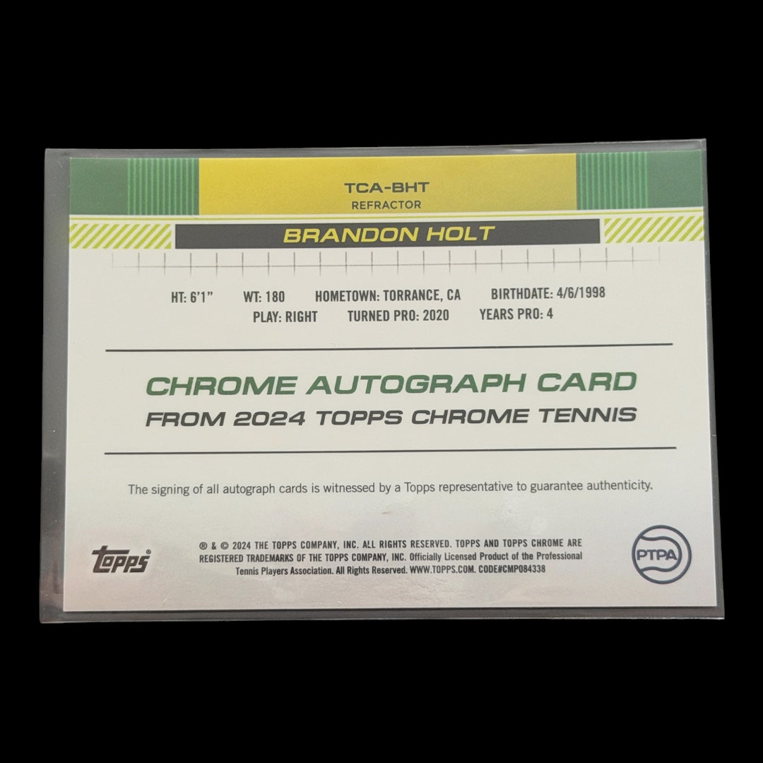 2025 Topps Chrome Brandon Holt — Refractor Auto /499