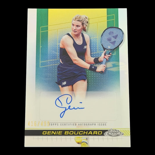2025 Topps Chrome Genie Bouchard — Refractor Auto /499