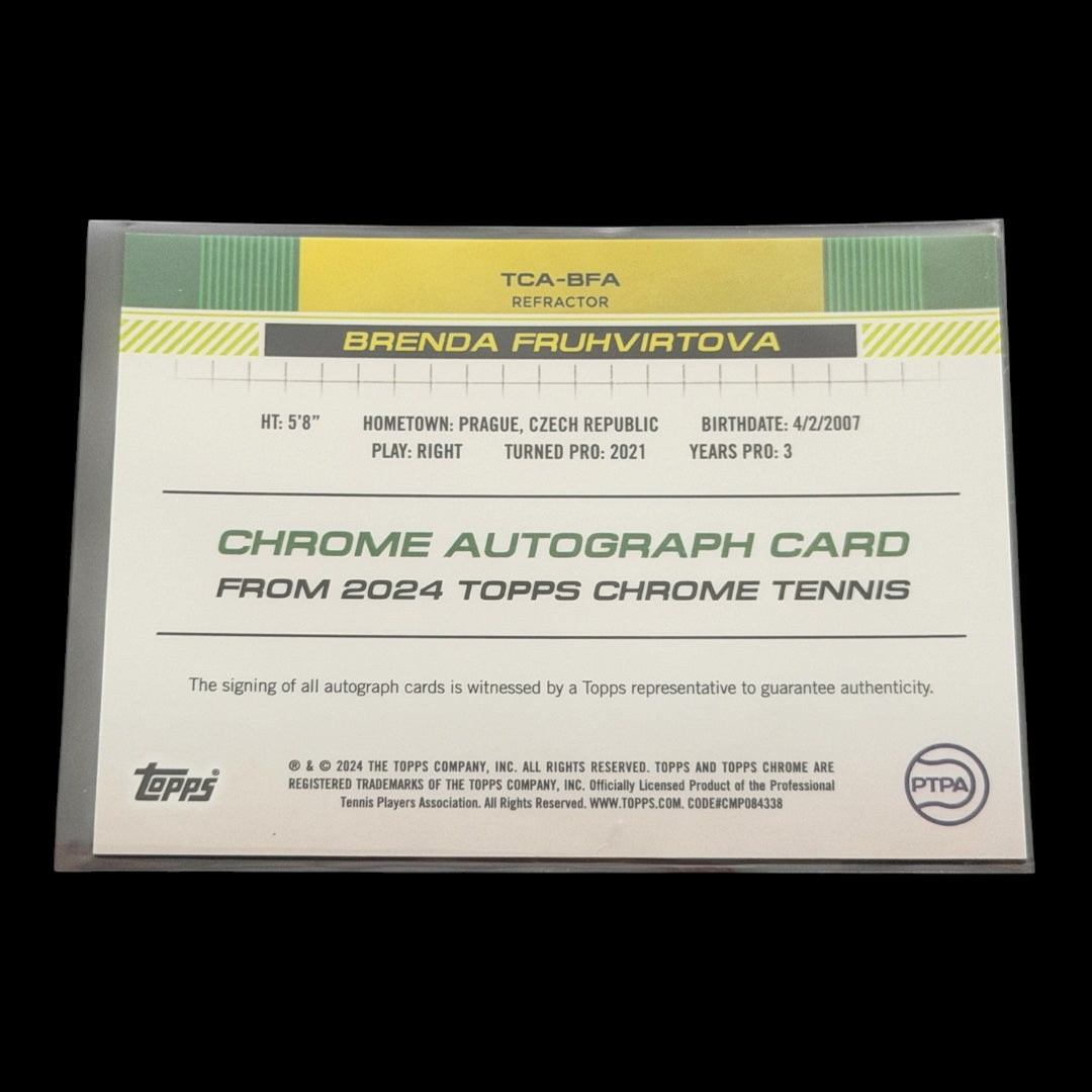 2025 Topps Chrome Brenda Fruhvirtova — Refractor Auto /499