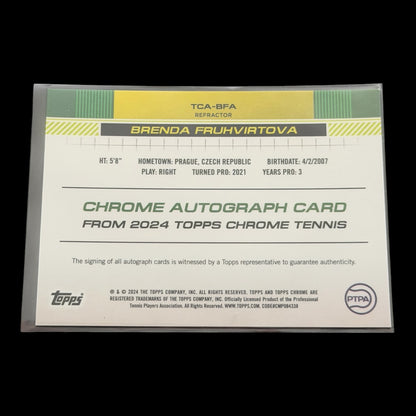2025 Topps Chrome Brenda Fruhvirtova — Refractor Auto /499