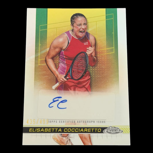 2025 Topps Chrome Elisabetta Cocciaretto — Refractor Auto /499