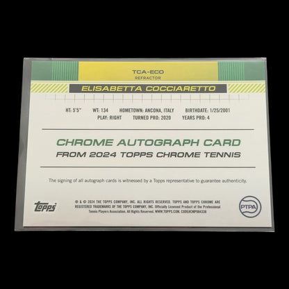 2025 Topps Chrome Elisabetta Cocciaretto — Refractor Auto /499