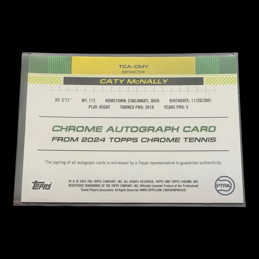 2025 Topps Chrome Caty McNally — Refractor Auto /499
