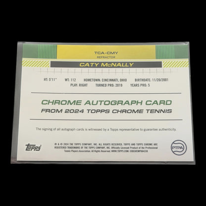 2025 Topps Chrome Caty McNally — Refractor Auto /499