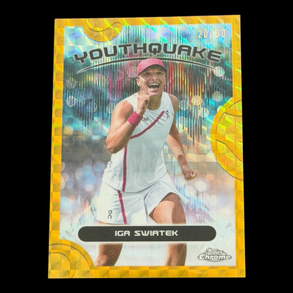 2025 Topps Chrome Iga Swiatek — Gold Geometric Youthquake /50