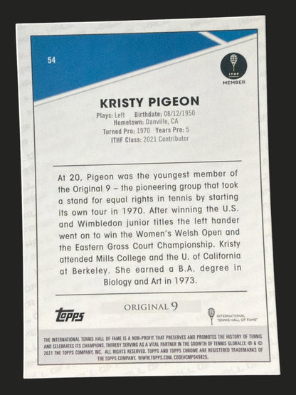 2021 Topps Chrome Tennis Kristy Pigeon