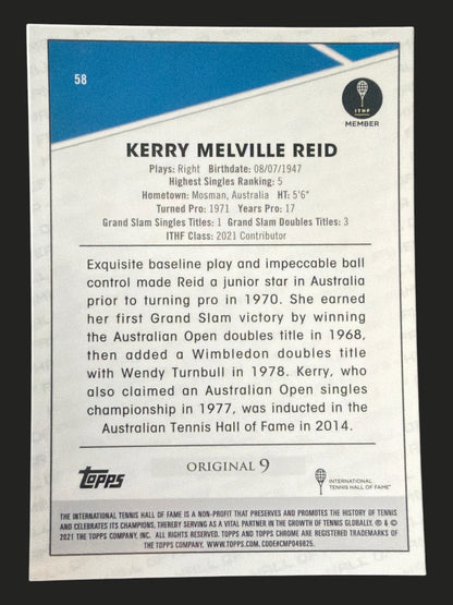 2021 Topps Chrome Tennis Kerry Melville Reid