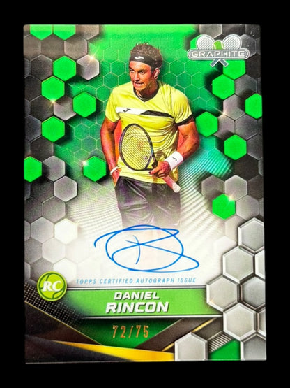 2024 Topps Graphite Green On-Card Autograph 72/75 Daniel Rincon