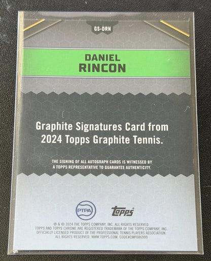 2024 Topps Graphite Green On-Card Autograph 72/75 Daniel Rincon