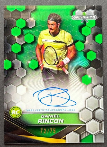2024 Topps Graphite Green On-Card Autograph 72/75 Daniel Rincon