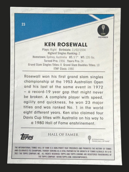 2021 Topps Chrome Tennis Ken Rosewall