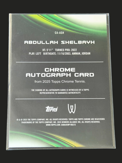 2025 Topps Chrome Autograph Abdullah Shelbayh