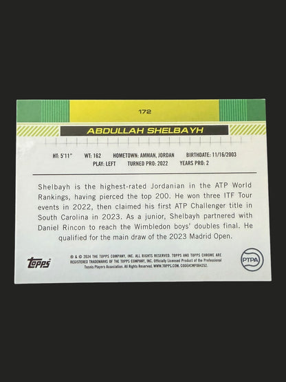 2024 Topps Chrome Sapphire Abdullah Shelbayh