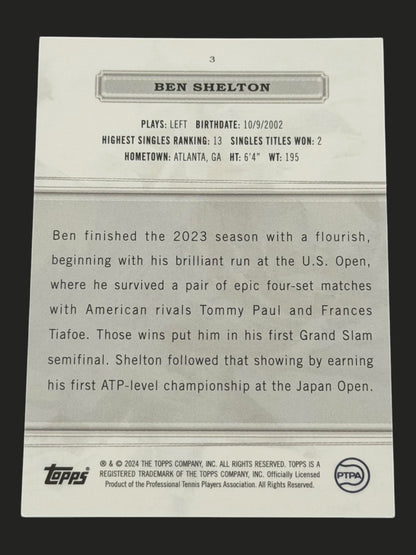 2024 Topps Royalty Purple 32/35 Ben Shelton