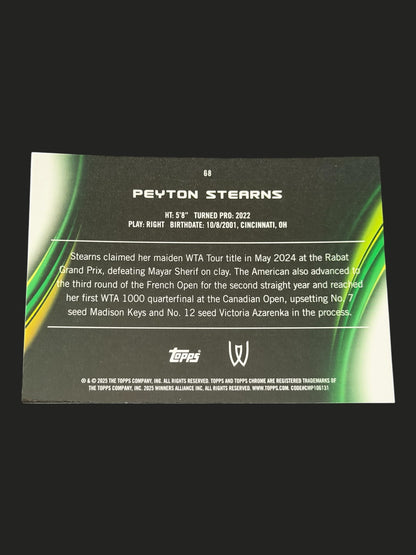 2025 Topps Chrome Tennis Geometric Refractor Peyton Stearns