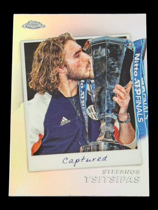 2024 Topps Chrome Tennis Captured Stefanos Tsitsipas