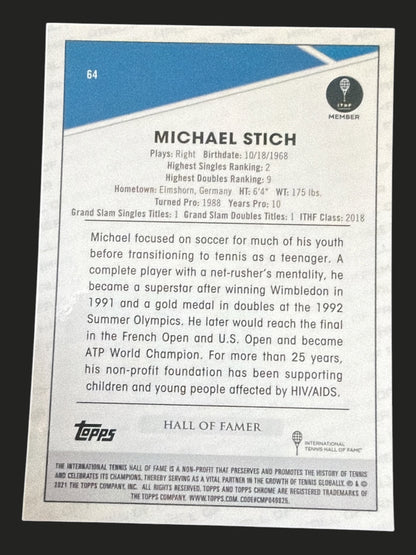 2021 Topps Chrome Tennis Michael Stich