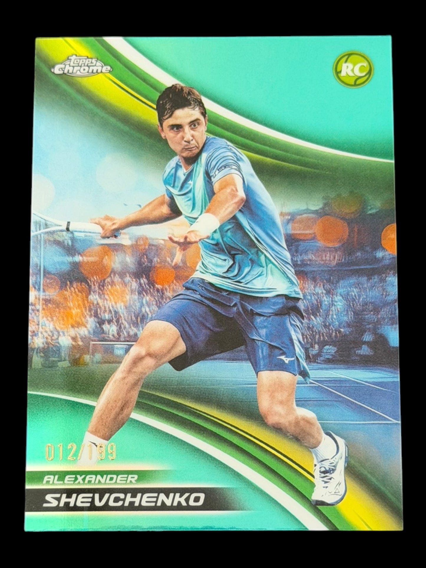 2025 Topps Chrome Tennis Aqua Refractor 012/199 Alexander Shevchenko