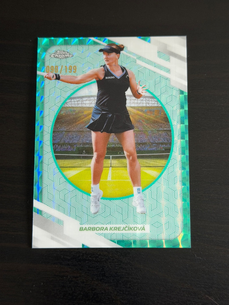 2026 Topps Chrome Barbora Krejcikova Aqua Geometric /199