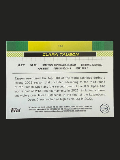 2024 Topps Chrome Clara Tauson