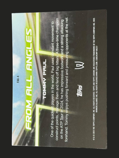 2025 Topps Chrome From All Angles Tommy Paul