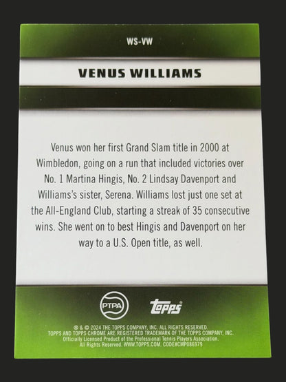 2024 Topps Graphite Winning Streaks Venus Williams