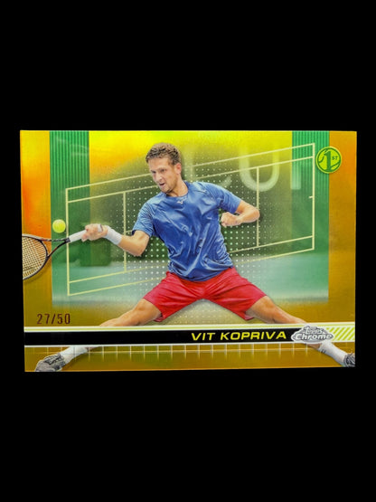 2024 Topps Chrome Tennis Gold Refractor 27/50 Vit Kopriva