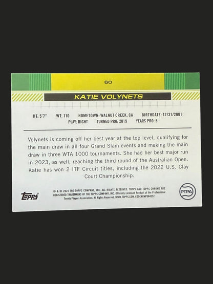 2024 Topps Chrome Sapphire Katie Volynets