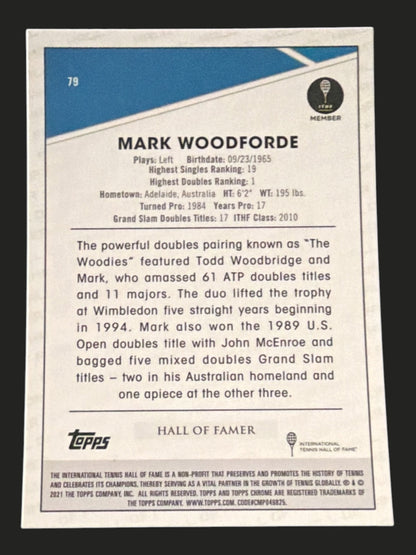 2021 Topps Chrome Tennis Mark Woodforde