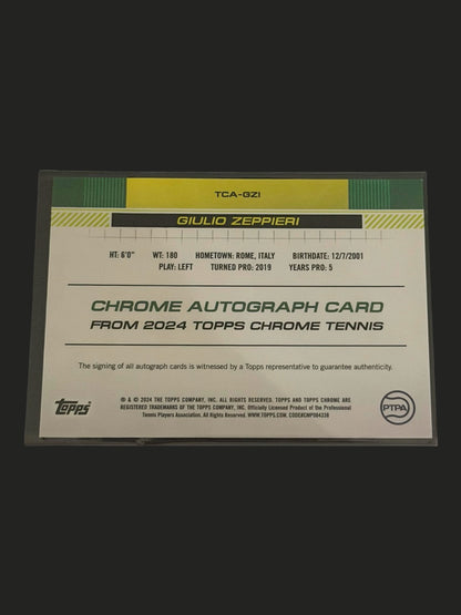 2024 Topps Chrome Autograph Giulio Zeppieri
