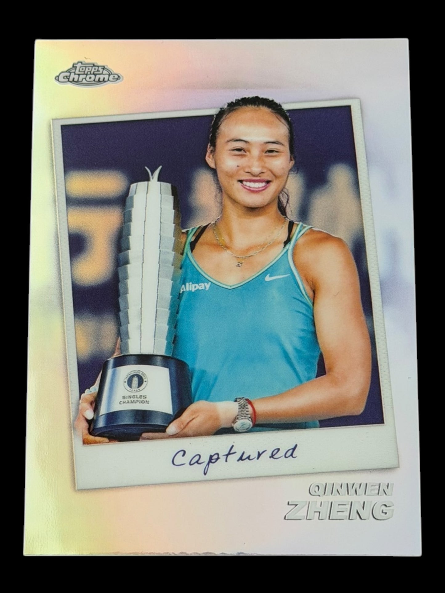 2024 Topps Chrome Tennis Captured Qinwen Zheng
