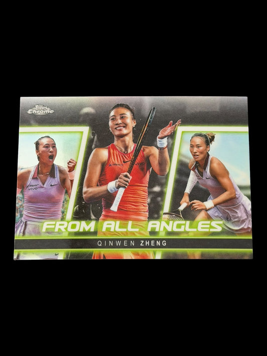 2025 Topps Chrome From All Angles Qinwen Zheng