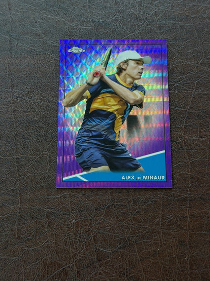 2021 Topps Chrome Alex de Minaur Purple Wave /199