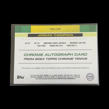 2024 Topps Chrome Jordan Thompson Green Auto /99