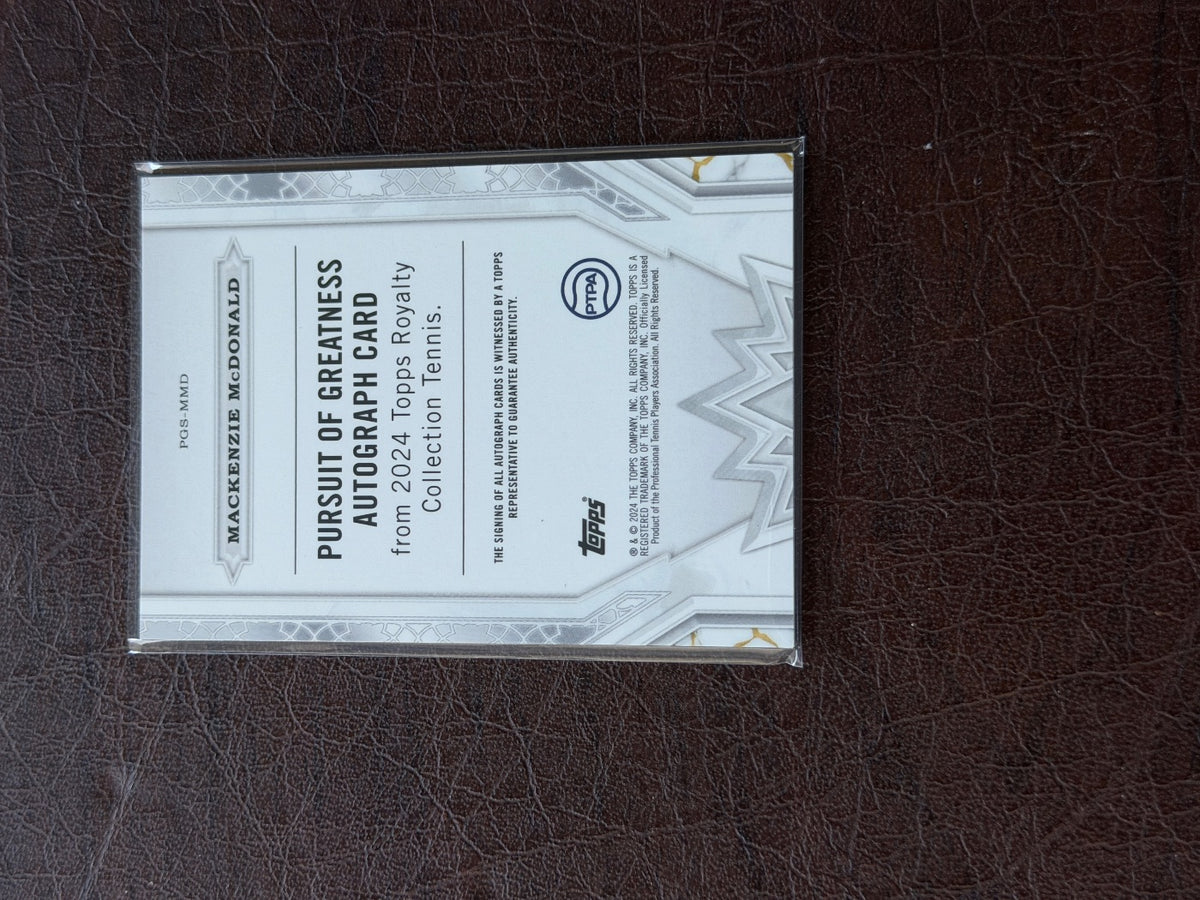 2024 Topps Royalty Mackenzie McDonald Pursuit of Greatness Signatures /75