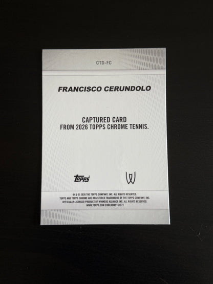 2026 Topps Chrome Francisco Cerundolo Captured Geometric