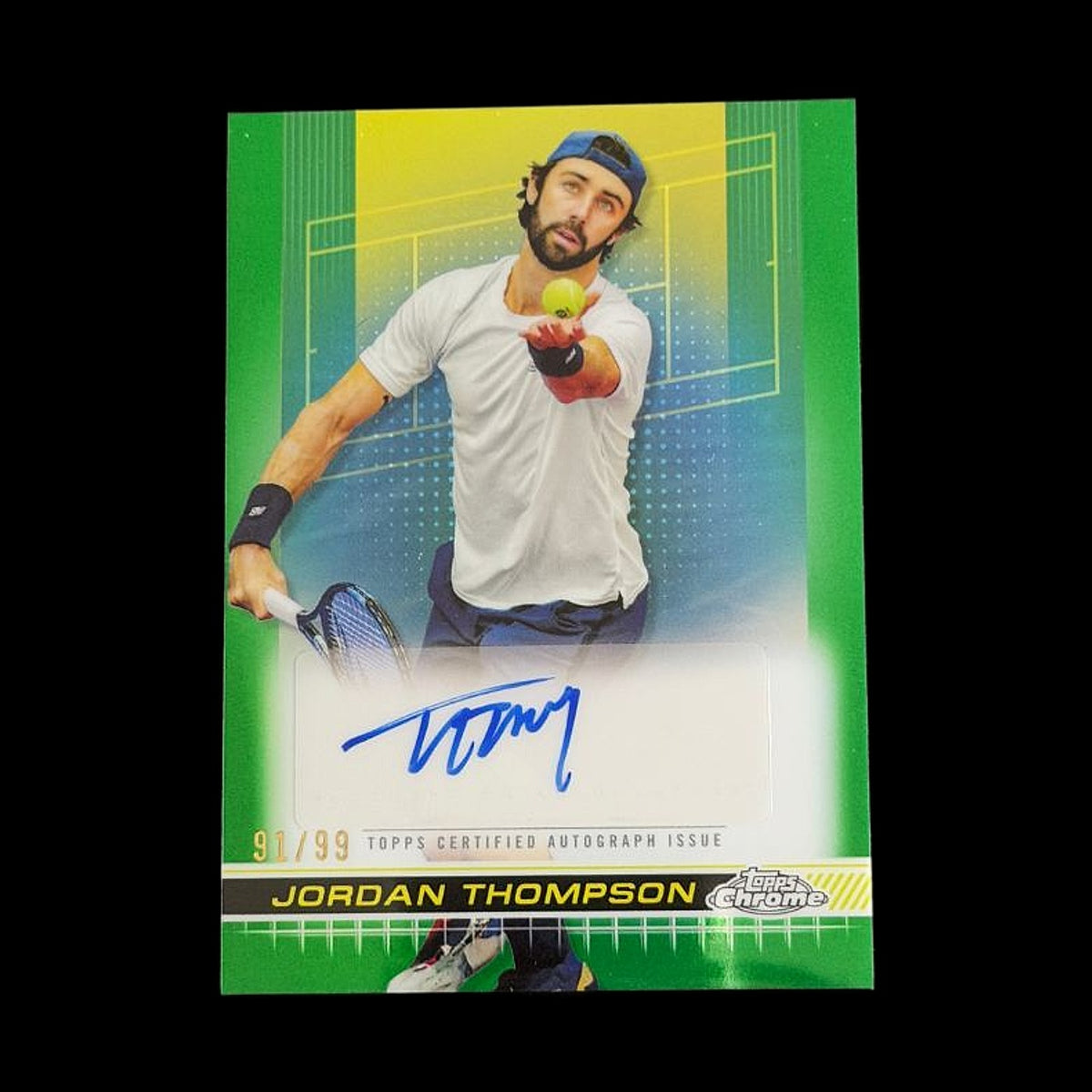 2024 Topps Chrome Jordan Thompson Green Auto /99