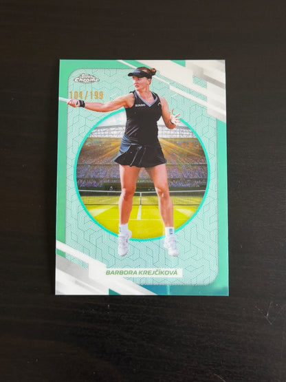 2026 Topps Chrome Barbora Krejcikova Aqua /199