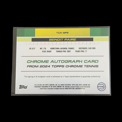2024 Topps Chrome Benoit Paire Autograph