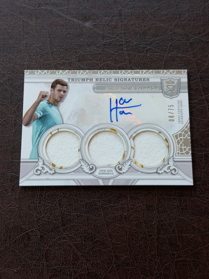 2024 Topps Royalty Hubert Hurkacz Triumph Relic Signatures /75
