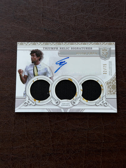 2024 Topps Royalty Elias Ymer Triumph Relic Signatures /75