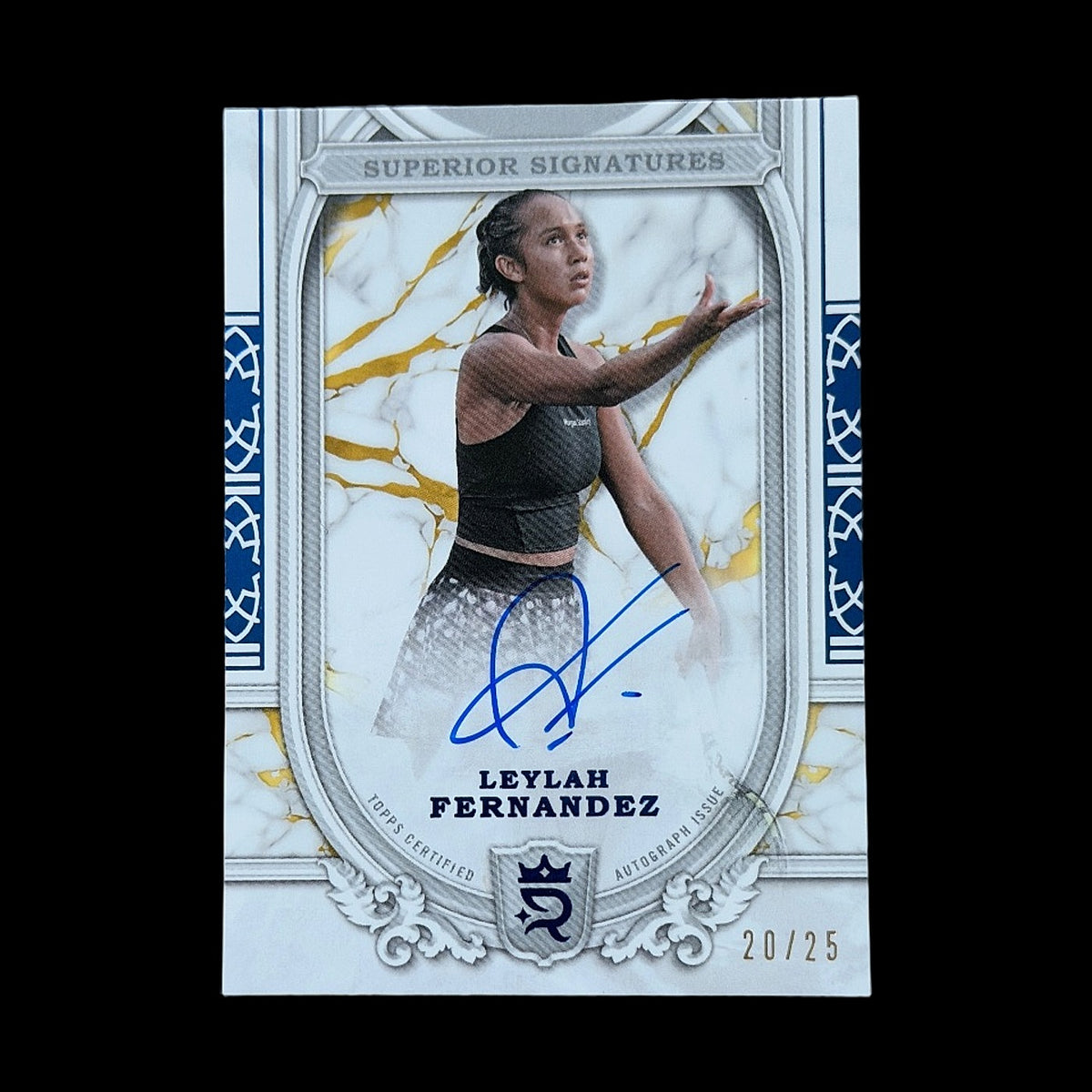 2024 Topps Royalty Leylah Fernandez Blue Auto /25