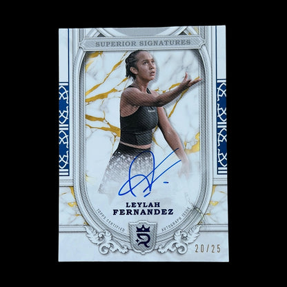 2024 Topps Royalty Leylah Fernandez Blue Auto /25