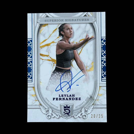 2024 Topps Royalty Leylah Fernandez Blue Auto /25