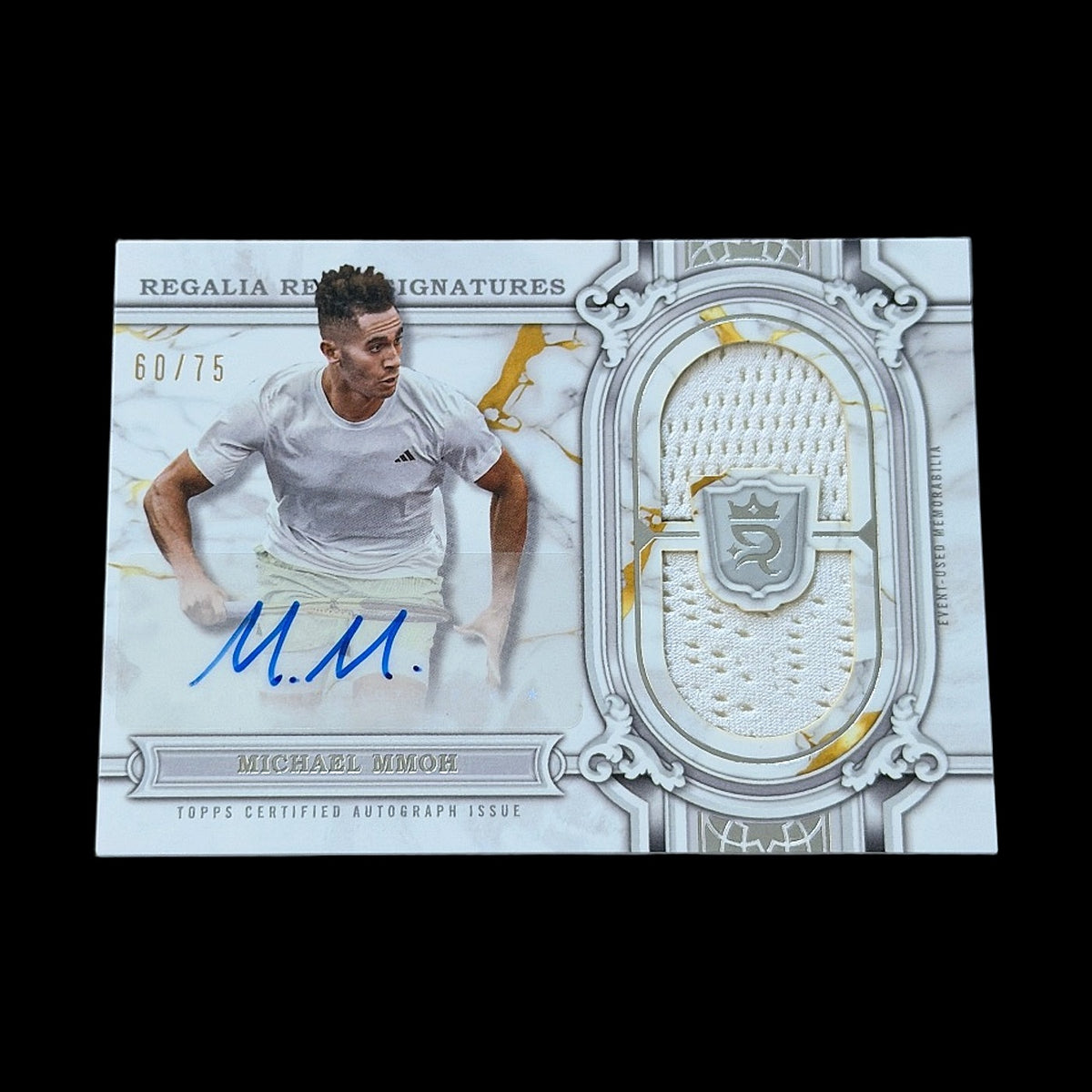 2024 Topps Royalty Michael Mmoh Regalia Relics Signature /75