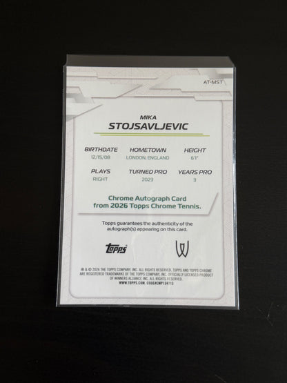 2026 Topps Chrome Mika Stojsavljevic Geometric Auto
