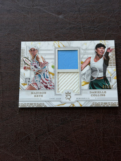 2024 Topps Royalty Danielle Collins & Madison Keys Prodigious Pairings Relic /50
