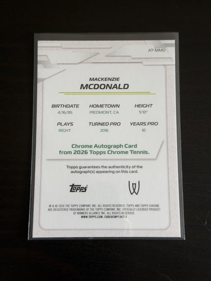 2026 Topps Chrome Mackenzie McDonald Geometric Auto
